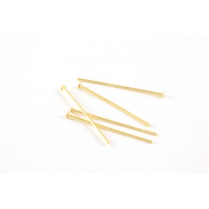 25mm gold stainless steel headpins ( pack of 25)